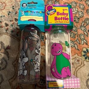 Vintage baby bottles